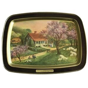 Curier And Ives Trays American Homestead Spring & Summer Used